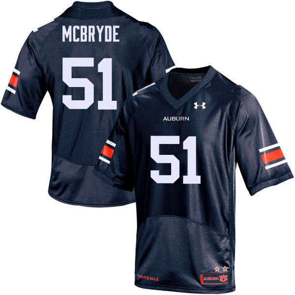 Men Auburn Tigers #51 Richard McBryde College Football Jerseys Sale-Navy